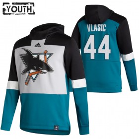 San Jose Sharks Marc-edouard Vlasic 44 2020-21 Reverse Retro Hoodie Sawyer - Kinderen